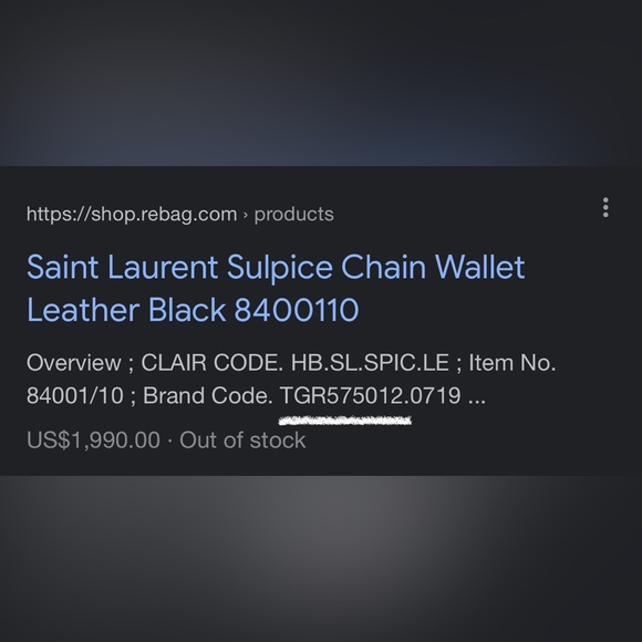 Authentic YSL Sulpice Double Flap Chain Bag - Picture 10 of 10